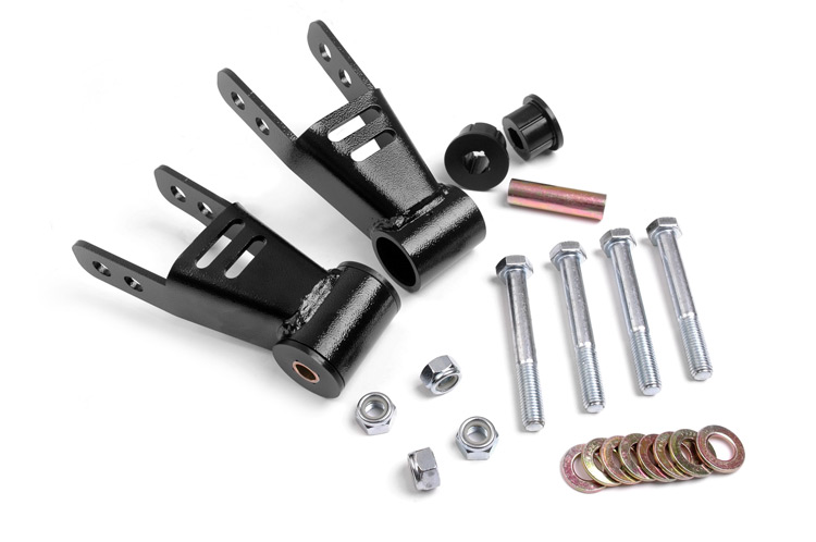 Jeep Cherokee Suspension Lift Kit - Rear - Rough Country - 1.5 Inch-2 Inch Lift Shackles - '84-'01